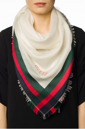Logo-stitched shawl, zdjęcie 2 Logo-stitched shawl od Gucci